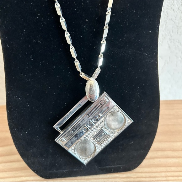 Boom Box Silver Long Necklace - Picture 2 of 4